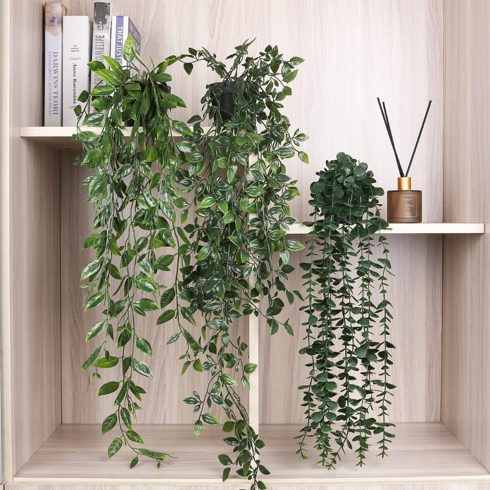 String Of Pearls Plant - Künstliche Hängepflanzen mit Topf, künstliche Pflanzen,