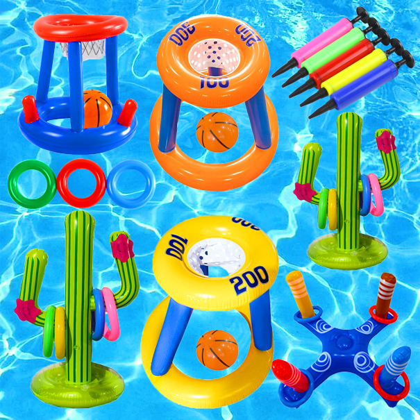 Plant Parent Free - Verstärkter PVC Aufblasbarer Basketball-Korb Interaktives Party-Geschenk