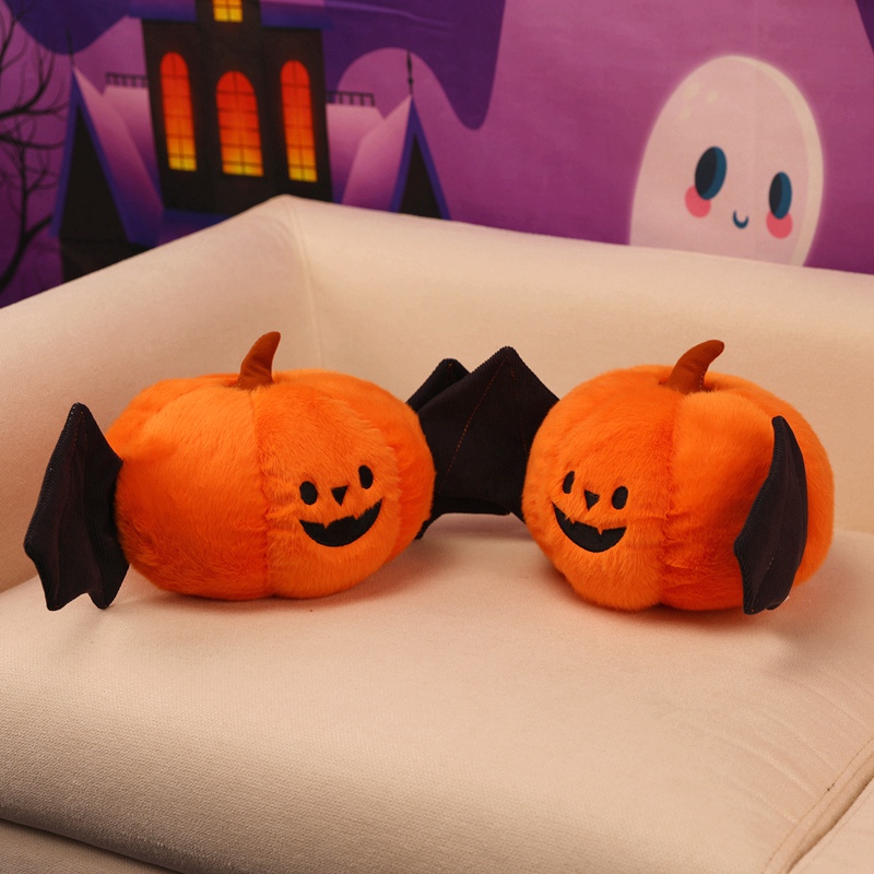 Plant Jackfruit - Halloween-Kürbis-Plüschtier in zwei Ausführungen: Jack-o'-Lantern-Puppe mit