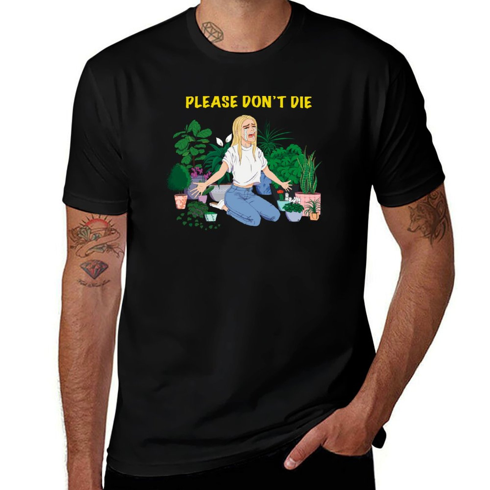 Plant Parent Shirt - T-Shirt „Sorgenfreier Pflanzeneltern“ (Teil zwei) Geruchsabweisendes