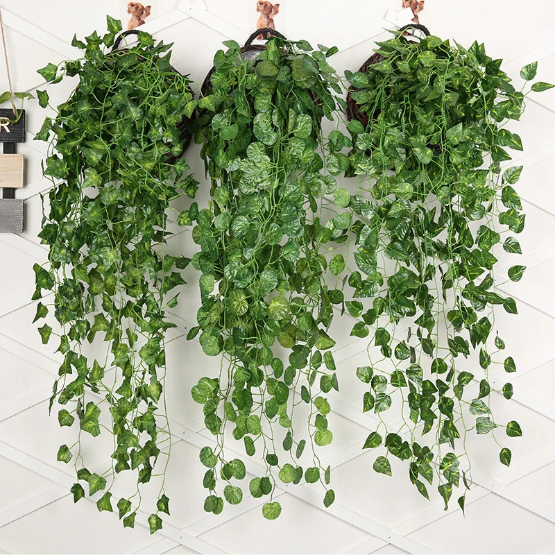 String Of Pearls Plant - 90cm Künstliche Grüne Rettich Wand Hängen
