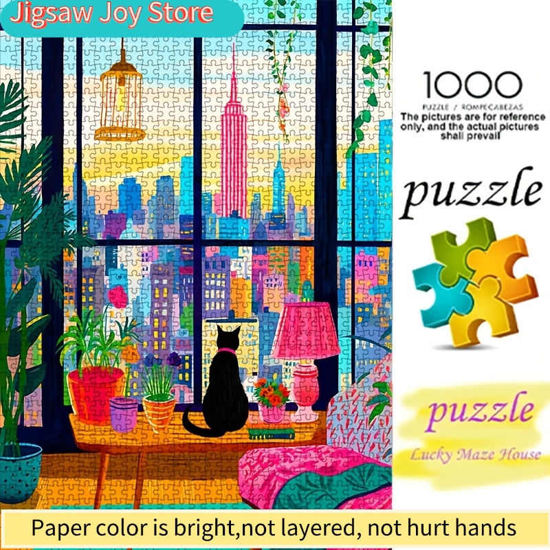 DIY-Papierpuzzle, Nachtansicht – Plant Parent Free Bewertung und Preis