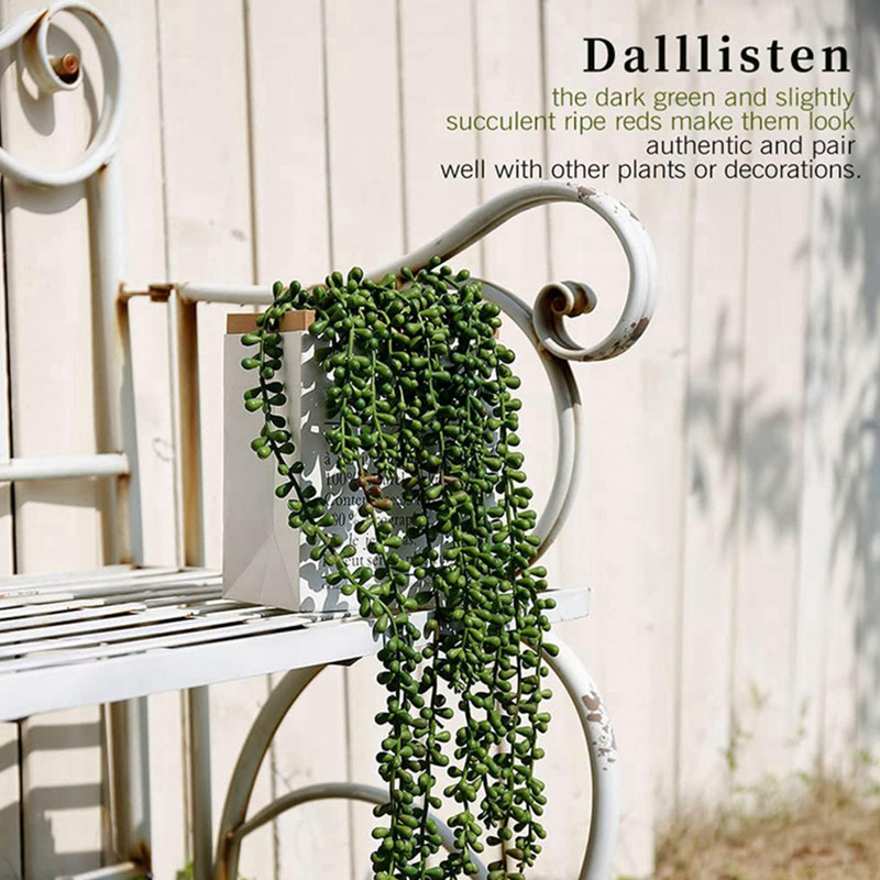 Künstliche Plastikpflanzen, Ra – String Of Pearls Plant Bewertung und Preis
