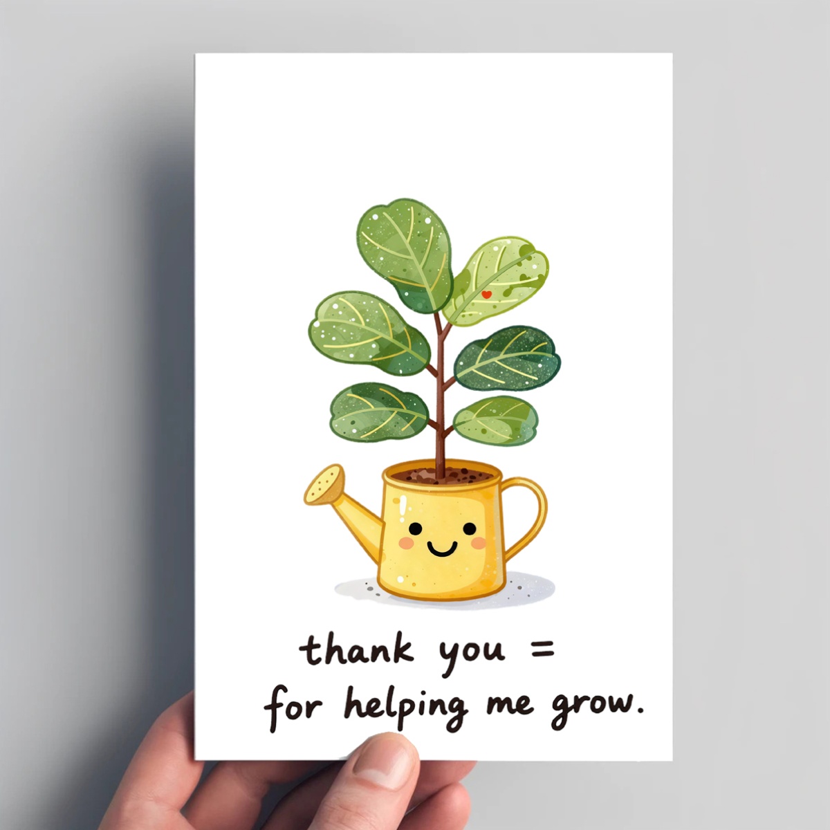 1 süße und warme Dankeskarte f – Plant Parent Free Bewertung und Preis