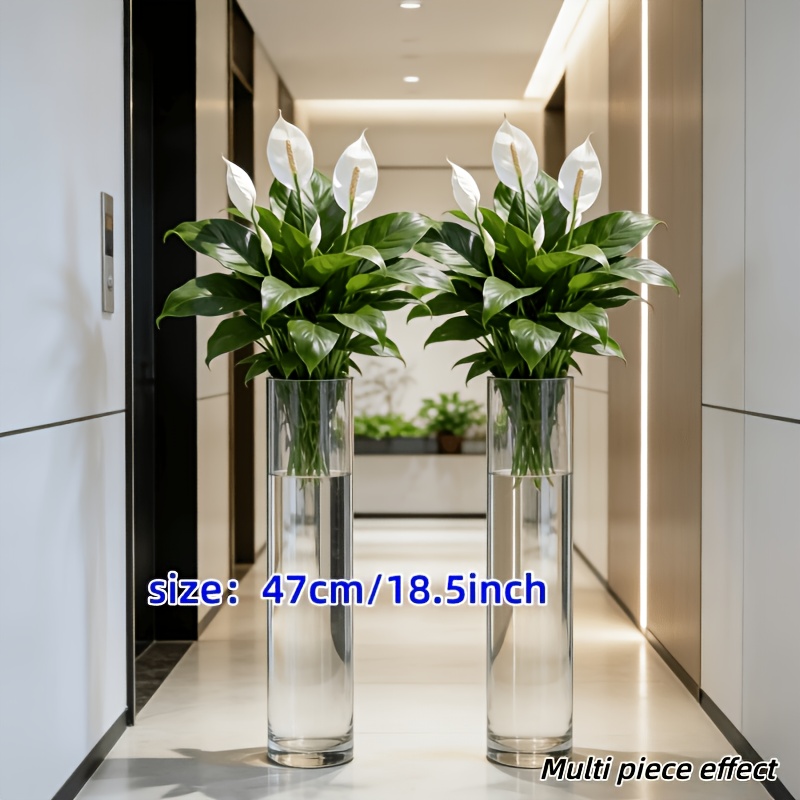 2 Stück = 6 Blumen, Vase nicht – Peace Lily White Bewertung und Preis